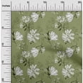 thumbnail image 1 of oneOone Cotton Jersey Light Green Fabric Florals Craft Projects Decor Fabric Printed By The Yard 58 Inch Wide, 1 of 4