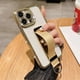 thumbnail image 3 of Wrist Strap Finger Ring Invisible Holder Phone Case for iPhone 14 15 ProMax 12 13 Pro Max 11 Plus Luxury Diamond Plating Cover, 3 of 5
