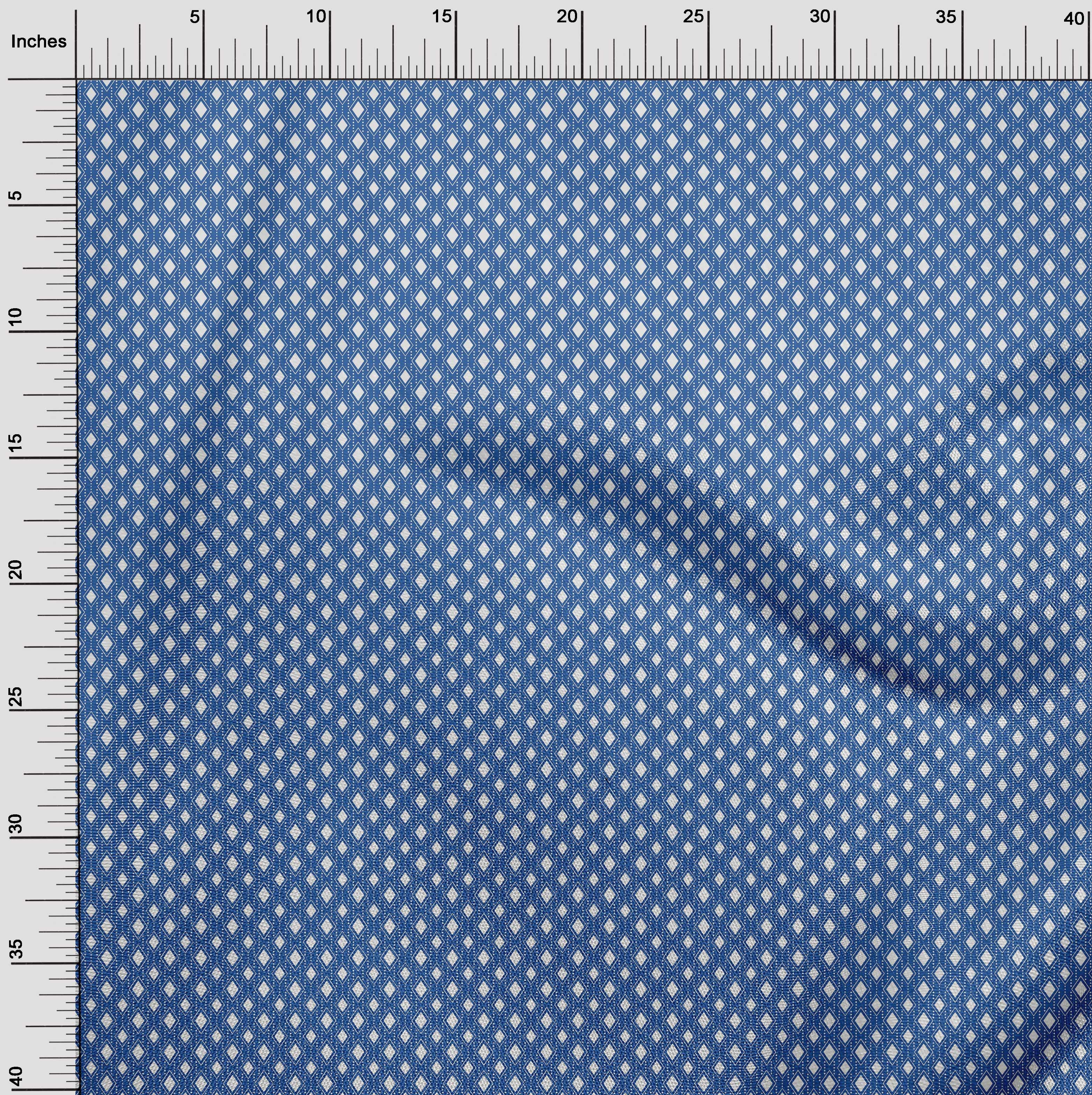 oneOone Cotton Flex Blue Fabric Christmas Quilting Supplies Print Sewing Fabric By The Yard 40 Inch Wide