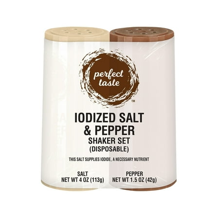 Del Disposable 4 oz Salt and 1.5 oz Pepper Shaker GRN13060