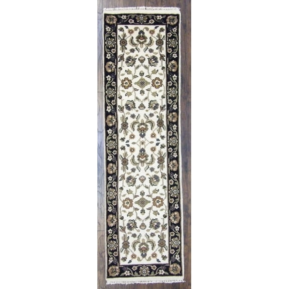 Wahi Rugs Hand Knotted Turkish Knot Kashan Low Pile 2'6"x8'0" -w434