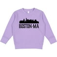 thumbnail image 2 of Inktastic Boston Massachusetts Skyline City Silhouette Toddler Sweatshirt, 2 of 4