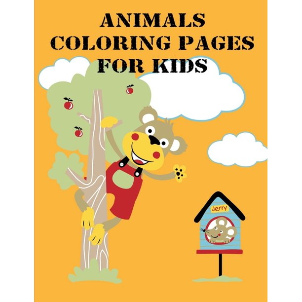 Animals Coloring Pages For Kids Super Cute Kawaii Coloring Books Walmart Com Walmart Com