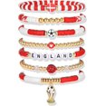 thumbnail image 1 of YanonmyfdWorld Soccer Game-day Cup Bracelet Stack Set 7pcs Softball/Baseball/Basketball/Soccer/Volleyball/Tennis/Football Stretch Sports Fans Jewelry Sports Beaded Bracelets with Charms,S-England, 1 of 19