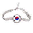 thumbnail image 1 of Pulsera de tobillera de cadena de tenis Unbranded Corea del Sur bandera nacional, 1 of 3