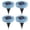 Blue, variant on Outdoor Glass LED Mosaic Solar Disk Light Waterproof Garden Stake Lighting Colorful Landscape Yard Decor for Walkway Patio Lawn Auto On Off(Yellow,4-Packs)
