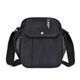 thumbnail image 4 of Loyerfyivos Men's Canvas Small Messenger Bag,Casual Shoulder Bag for Men Women,Chest Bag Travel Carry Bag，Multi-pocket Purse, 4 of 5