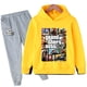 thumbnail image 3 of Conjunto de ropa para niños Gta 5, sudaderas con capucha y pantalones largos de dibujos animados para otoño, 2 piezas, juego para niños, ropa Gta 5 de 4 a 14 años, 3 of 5