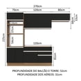 thumbnail image 3 of Cocina Integral Completa Modular Madesa Glamy 270cm MN 15, 3 of 5