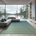 thumbnail image 2 of ODIKA 8'x10' Washable Area Rug Non-Slip Chair-Friendly Mat Lime Stripes Striped Palette Evenly Spaced Farmhouse Checkered for Dining Room, Large Office, Lounge, 2 of 7