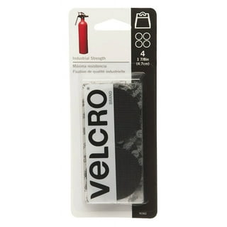 VELCRO Brand Industrial Strength Fasteners, Professional Grade Heavy Duty  4inx2in Strips Black 4 Ct, VEL-90209W-USA, ‎1.44 ounces 