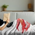 thumbnail image 3 of Food Soft Flannel Fleece Throw Blanket, Hand Drawn Watercolor Illustration of Chili Pepper Spicy Ingredient, Cozy Plush for Indoor and Outdoor Use, 70" x 90", Fern Green Vermilion, by Ambesonne, 3 of 5