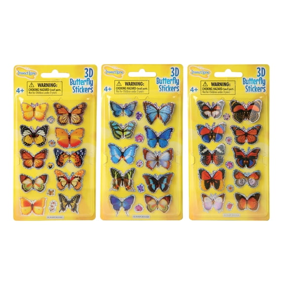 Insect Lore™ 3D Butterfly Stickers