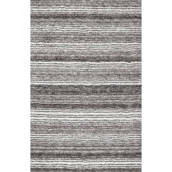 nuLOOM Classie Hand Tufted Shag Area Rug, 10' x 13', Gray Multi