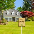 thumbnail image 4 of Rustic Go Away Aluminum Sign Funny Yard Signs, Unwelcome Lawn Signs With Stakes, 8X12Inch Outdoor Decor Signs, Private Property Signs,Waterproof,Fade Resistant,Easy Install Outdoor Use, 4 of 4