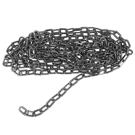 

NUOLUX 1 Roll of 6M Plastic Safety Chain Sun Shield UV Resistant Plastic Chain Hangers Colored Barrier Chain Belt for Construction Site Garage (Black)