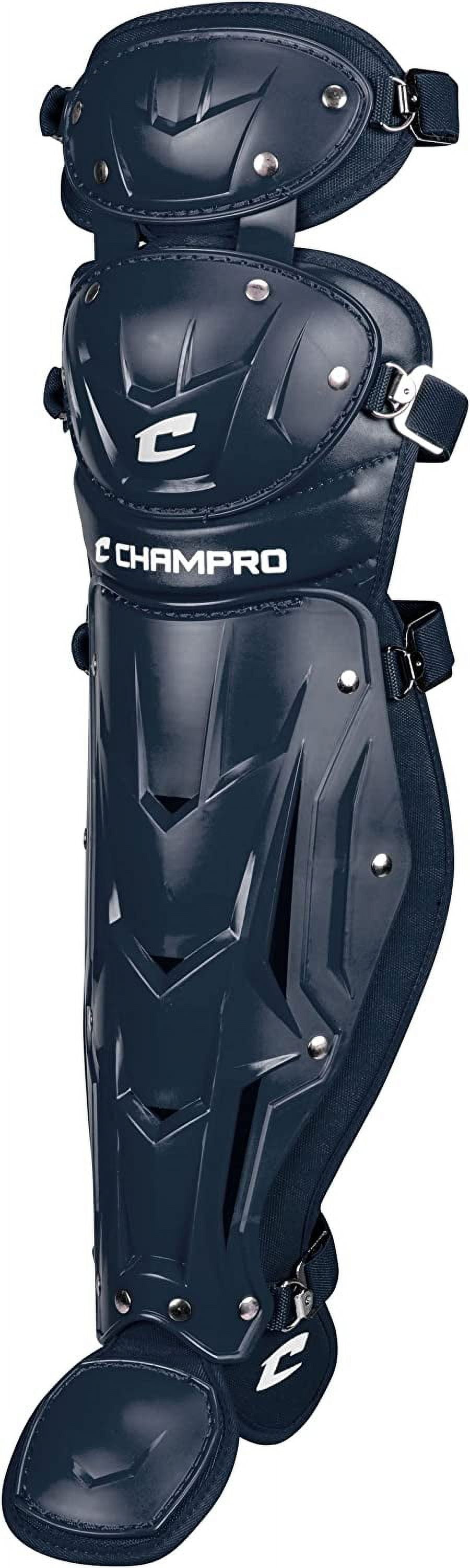 Protège-tibias Double Genou CHAMPRO Optimus MVP - Taille 14,5", Bleu Marine, Occasion