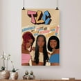 thumbnail image 3 of Music Poster - TLC Band 90s Retro Style - Size 24x36 - Postora, 3 of 5