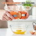 thumbnail image 6 of 1 Pc Egg Shell Opener Egg Cracker Tool, Eggs Separator Tools for Raw and Hard Boiled Eggs Peeler Shell Remover, Egg Cracking Peeling Tool Portable Kitchen Gadgets for Cooking, 2.55"x2.83", Orange, 6 of 9