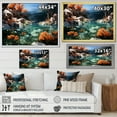 thumbnail image 4 of Designart "The Kingdom Of Coral And Anemones II" Coastal Coral Under Water Wall Decor, 4 of 7
