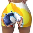thumbnail image 2 of Lsque Sml Jeffy Pattern High Waisted Biker Shorts for Women-Tummy Control Fitness Athletic Workout Running Yoga Gym Shorts,Moisture-Wicking-Small, 2 of 9