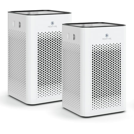 Medify MA-25 Air Purifier - H13 HEPA - 99.9% Removal (White, 2-Pack)