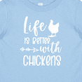 thumbnail image 4 of Inktastic Life is Better with Chickens Boys or Girls Baby T-Shirt, 4 of 5