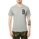 thumbnail image 1 of Black Scale - Camiseta gráfica con cuello en V y logotipo de la B para hombre, gris, grande, 1 of 1
