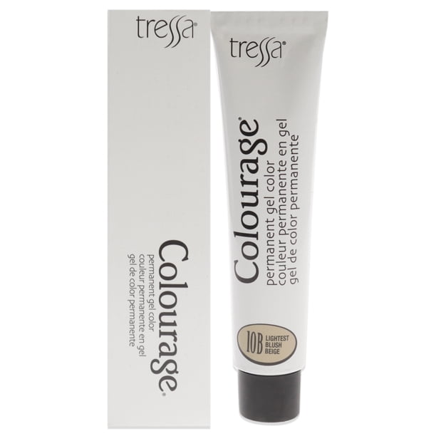 Tinte permanente en gel Colourage - 10B Beige ruborizado más claro de Tressa para unisex - Tinte para cabello de 2 oz Tressa Color de pelo 2 oz