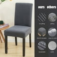 TETOU 1Pc Waterproof Dining Room Chair Cover Stretch Jacquard Parson
