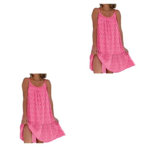 Vestido multifuncional y elegante Sonducket mujer vintage boho rosa 3XL 2Conjunto