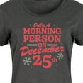 thumbnail image 3 of Instant Message - Only Morning Person December 25 Christmas - Women's Any Way Dress, 3 of 6