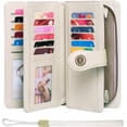 thumbnail image 2 of LAICAIW Women's Wallet Genuine Leather RFID Blocking Large Capacity Trifold Ladies Wallet, 2 of 6