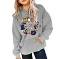 thumbnail image 4 of MUXiin Hoodies For Girls 8-10 Girls Winter Hoodies Halloween Pumpkin Print Pullover Sweatshirts for Outdoor Activities Kids Age 4-14 Cozy Hooded, 4 of 4