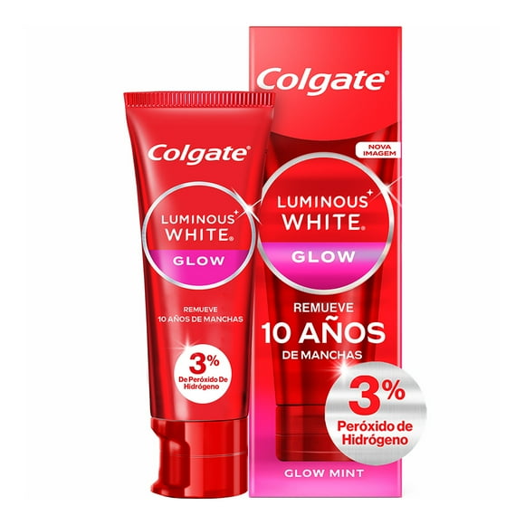 Pasta Dental Blanqueadora Colgate Luminous White Glow Mint 70 g