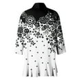 thumbnail image 7 of JULMCOMO Womens Plus Size Shrugs and Cardigans 3/4 Sleeve Black Cardigan for Women Lightweight Open Front Shrug Cardigan Floral Print Dressy Casual Soft Kimono Cardigan, 7 of 7