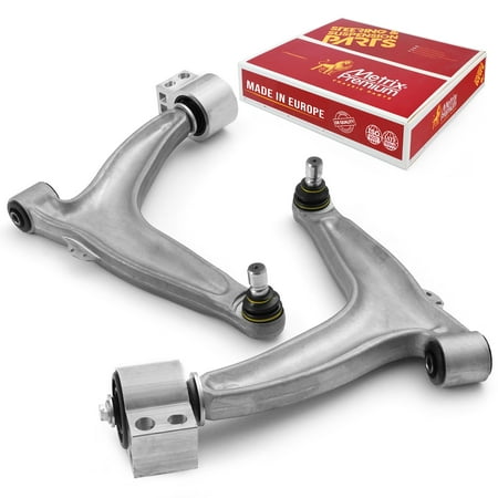Metrix Premium Chassis Parts - Front Left & Right Lower Control Arm w Ball Joint & Bushing Assembly Kit Fits 10-11 Saab 9-3X, 03-11 9-5, 03-08 Chevrolet Vectra, RK620570, RK620571, Made in Europe