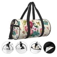 thumbnail image 5 of Fotbe Bird Butterfly Rose Pattern Foldable Sports Gym Bag with Wet Dry Pocket, Ultralight Travel Bag, Large Capacity Duffel Bag, Splash Proof Carry on Bag, Overnight Bag, Weekender Bag, 5 of 8