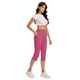 thumbnail image 5 of TaTaai Women Stretch Yoga Pants Capri Length High Waisted Buttery Soft Workout Tights Non-See-Through Athletic Leggings for Gym Lounge Work Gift, 5 of 7