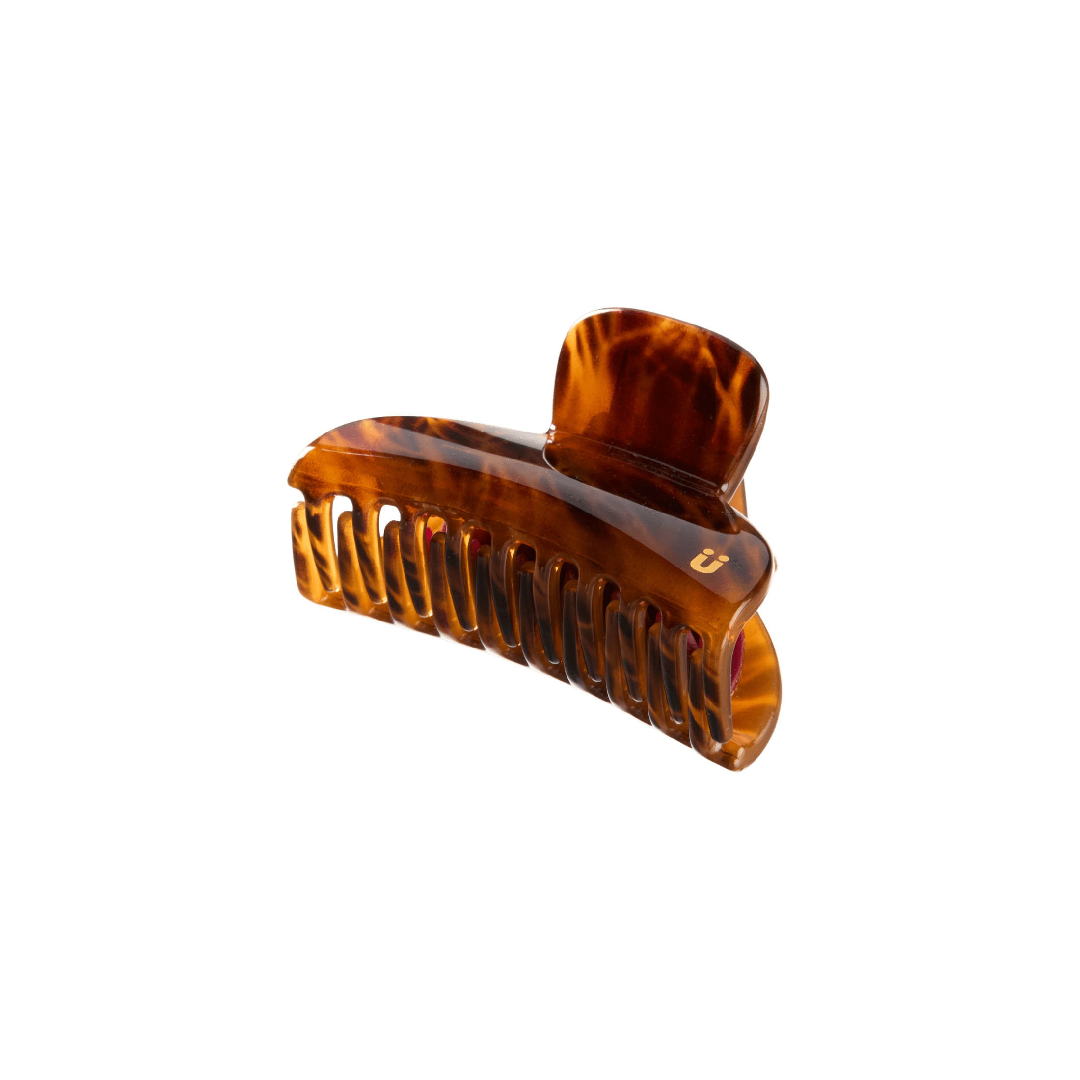 Scunci Luxe by Conair No-Slip Grip Mini Claw Clips, Tiger Tortoiseshell & Neutral Sand, 2 Count
