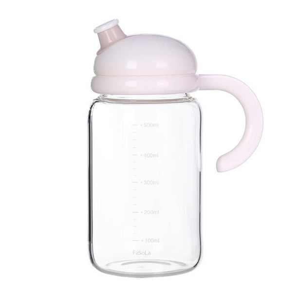 Botella De Salsa De Soja De Vinagre De Vidrio De Borosilicato Alto De 500 Ml Botella De Condimento De Tanque De Aceite A Prueba De Fugas De Aceite Comestible De Cierre Automático Para El Hogar Sweethay HA018821-00