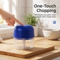 thumbnail image 2 of Electric Mini Food Chopper with Type-C Charging, 260ml Cordless Garlic Mincer and Onion Vegetable Cutter, Portable Food Processor for Baby Food, 2 of 8