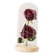 thumbnail image 5 of Flores de vidrio cubiertas de decoración flores artificiales para cumpleaños día de San Valentín Amaranto, 5 of 9