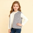 thumbnail image 1 of Chaquetas y abrigos casuales sin mangas y sin capucha de invierno acolchados de seda engrosados que se pueden usar en exteriores e interiores. Artefacto de uniforme escolar para niños y niñas. Conjunt, 1 of 6