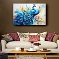 thumbnail image 5 of Peacock Wall Art Animal Poster Landscape Vertical Artwork Kitchen Modern Canvas Print Pictures Decor Living Room Painting for Bedroom, 5 of 6