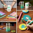 thumbnail image 2 of Shuttle Art Automatic Ink Control Acrylic Paint Markers, 24 Pastel Colors Brush Tip Acrylic Paint Pens for Rock Painting, Ceramic, Wood, Canvas, Glass, Stone, Fabric, Card Making, 2 of 9