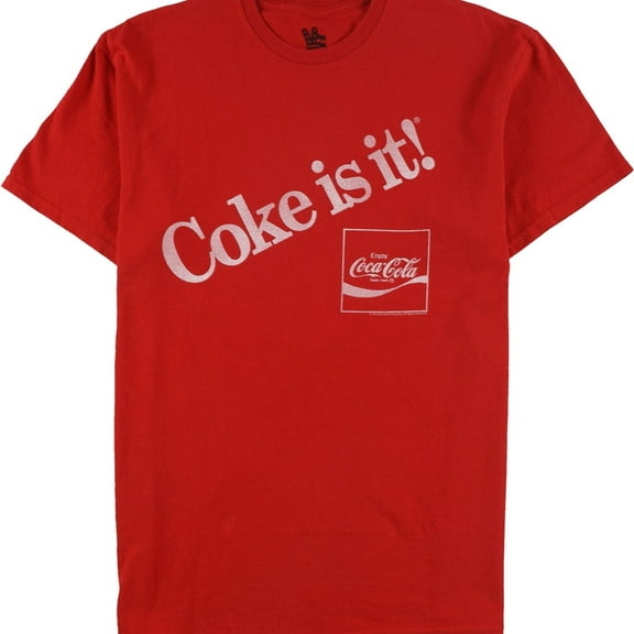 Junk Food Mens Coke Is It Graphic T-Shirt, Red, X-Small
