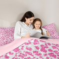thumbnail image 5 of Feelyou Pink Cheetah Print Bedding Comforter Set, Glitter Sequin Diamond Twin Comforter Sets, Teens Adult Kid Reversible Bedding Set, Lightweight Room Decor, 2 Pieces, 5 of 8