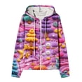 thumbnail image 5 of Puntoco Blusa Estampada De Moda Para Mujer, Blusa De Manga Larga, Sudadera Con Bolsillos Y Capucha, 5 of 5