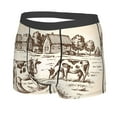 thumbnail image 2 of Junzan Cows On The Farm Mens Underwear Boxer Briefs For Men’s - Small, 2 of 9